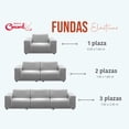 thumbnail image 4 of Protector Cubre Sala Sillón Sofá 3 Plazas Chedrón Concord, 4 of 4