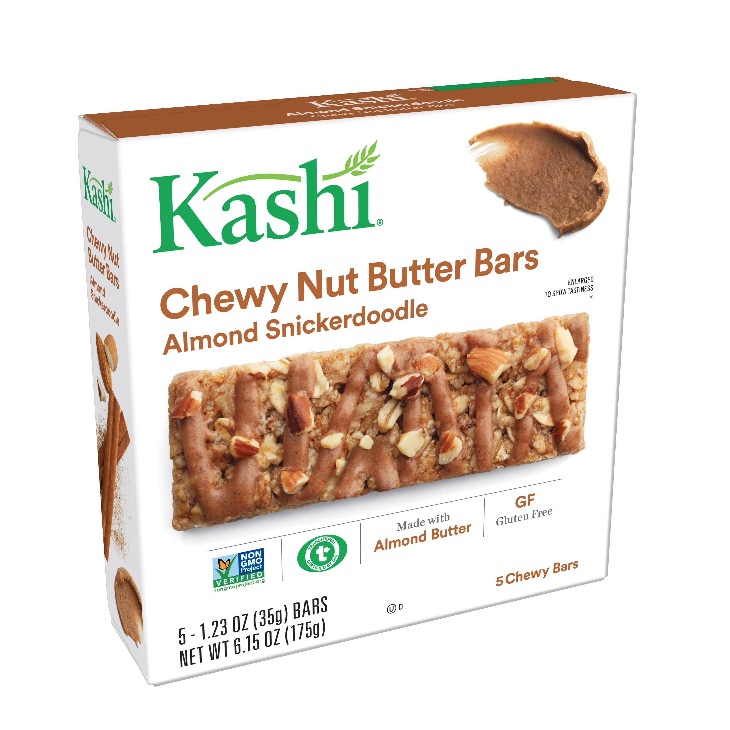 Kashi Chewy Nut Butter Bars, Almond Snickerdoodle, 5 Ct