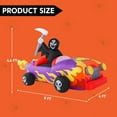 thumbnail image 6 of Joyfy 8ft Long Halloween Inflatables Grim Reaper Driving Car Outdoor Decorations,Spooky Grim Reaper Carriage Built-in LEDs,Blow Up Halloween Decoration for Yard, 6 of 7