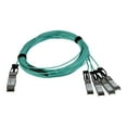 thumbnail image 2 of StarTech.com AOC Breakout Cable for Cisco QSFP-4X10G-AOC5M, 5m/16.4ft 40G 1x QSFP+ to 4x SFP+ AOC Cable, 40GbE/40Gb QSFP Plus Transceiver Module Active Optical Fiber Breakout Cable, C9300 - Lifetime Warranty (QSFP4X10GAO5) - Breakout cable - QSFP+ latched to SFP+ latched - 5 m - fiber optic - SFF-8431/SFF-8432/SFF-8436 - active - black, 2 of 2