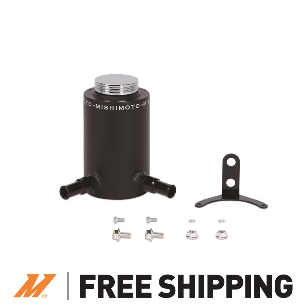 Mishimoto MMRT-PSAWBK Aluminum Power Steering Reservoir Tank Compatible With    Black