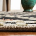 thumbnail image 4 of SAFAVIEH Chelsea Lara Bordered Wool Area Rug, Black, 6' x 9', 4 of 10