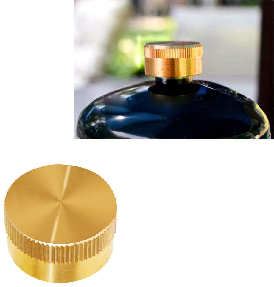 Brass Cap Refill Solid 1 LB Propane Bottle Gas Tank Cylinder Protect Sealed KW 