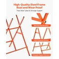 thumbnail image 3 of VEVOR Folding Work Horses, 26 lbs Load Capacity Sawhorse with Heavy Duty Legs, Adjustable Height Saw Horse with Non-Slip Foot Pads, for Woodworking, Carpenters & Contractors, 3 of 9