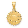 thumbnail image 1 of 14k Yellow Gold Sun Face Necklace Charm Pendant Celestial, 1 of 5