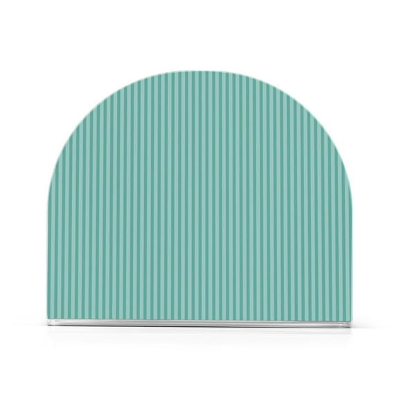 Vintage Turquoise Stripes Acrylic Napkin Holder Tissue Paper Clear Tabletop Dispenser Dining Room Bathroom Party Hotel