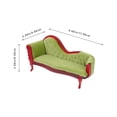 thumbnail image 2 of Miniature Doll House 1:12 Sofa Model Vintage Sofa Model Decorative Mini Sofa Decorations, 2 of 8