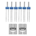 thumbnail image 1 of WHAMVOX 2 Sets Double Needles Sewing Machine Presser Set Assorted Color for Craft Projects, 1 of 8