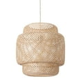 thumbnail image 3 of Finch Ceiling Lamp Natural Ceiling Lamp, Transitional Style, Designed for hardwired installation with standard mounting bracket and hardware included, Bamboo, Lighting Ceiling Lamps, 3 of 13