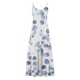 thumbnail image 5 of Puntoco Vestidos Mujer Moda Elegante Verano Casual Sólido V-Cuello Camis Vestido Largo Sin Mangas, 5 of 5