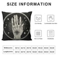 thumbnail image 5 of MLJA Hand Decorative Pillow Case Mystic and Occult Symbols Moon Star Throw Pillow Cover Home Decor Square Cushion Cover for Couch Bed Sofa, 5 of 5