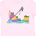 thumbnail image 4 of Inktastic Cute Frogs in a Umbrella with Boots Boys or Girls Toddler T-Shirt, 4 of 5