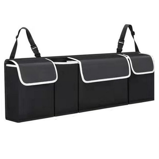 Organizador de maletero de coche, bolsa de almacenamiento impermeable para asiento trasero de coche, bolsa de almacenamiento de viaje con múltiples bolsillos para niños