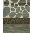 thumbnail image 5 of Nourison  Dimensions Hand-tufted Area Rug Green 2' x 7' Runner Contains Latex Geometric,Abstract 8' Runner Indoor,Handmade,Runner Grey Rectangle, 5 of 5