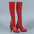 thumbnail image 2 of 1 / 6 Zip Up Buckle Long for 12 '' Action Figure Red, 2 of 6