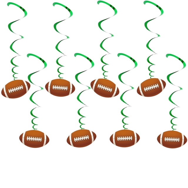 Decoraciones colgantes con forma de espiral de fútbol de Uniwish, para fiestas, 71 — 97 cm