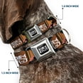 thumbnail image 2 of Crunchyroll Pet Collar, Dog Collar Metal Seatbelt Buckle, Cowboy Bebop Crew Group Pose and Title Logo Blocks, 15 to 24 Inches 1.0 Inch Wide, 2 of 8