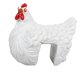 thumbnail image 2 of Bewildely de pollo 2021, escalera de sujeción, artesanía de resina de gallina, adornos de resina de de sujeción, escalera de jardín, Barra de herramientas Blanco Bewildely HA006821-02B, 2 of 6