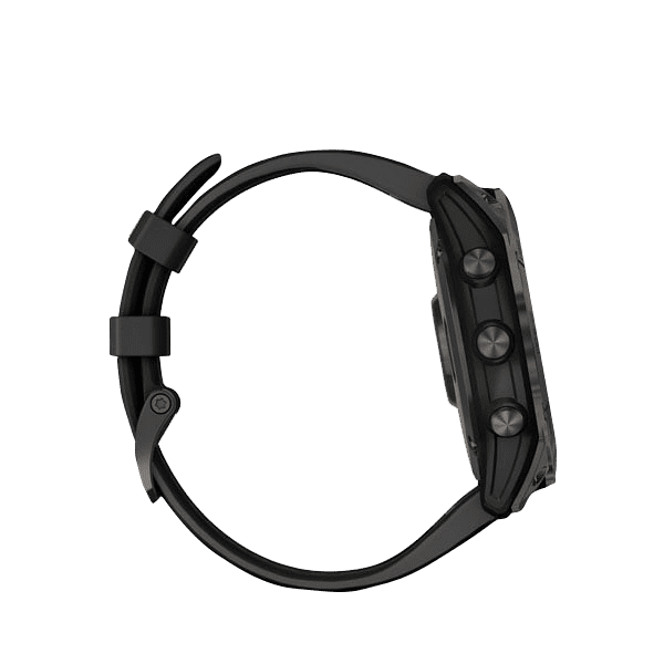 Restored Garmin Fenix 7X Sapphire Solar, Carbon Gray Titanium with Black Band Garmin Certified (Refurbished)