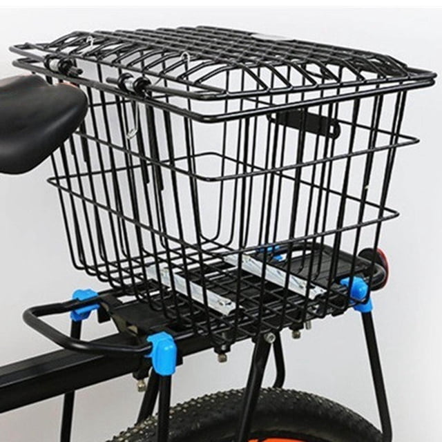 VONKY Metal Wire Rear Bike Basket Easy Installation for Most Rear Bike Racks