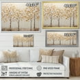 thumbnail image 4 of Designart "Tranquil Beige Trees" Landscape Trees Floater Framed Canvas Wall Art, 4 of 5
