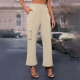 thumbnail image 4 of Women's Casual Jogger Pants With Side Pockets Versatile And Comfortable For Everyday Wear Stylish Utility Design For All Seasons, 4 of 6