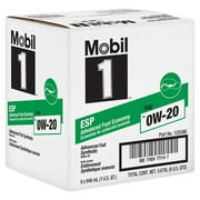 Mobil 1 ESP X2 Full Synthetic Motor Oil 0W-20, 1 Quart, Case of 6
