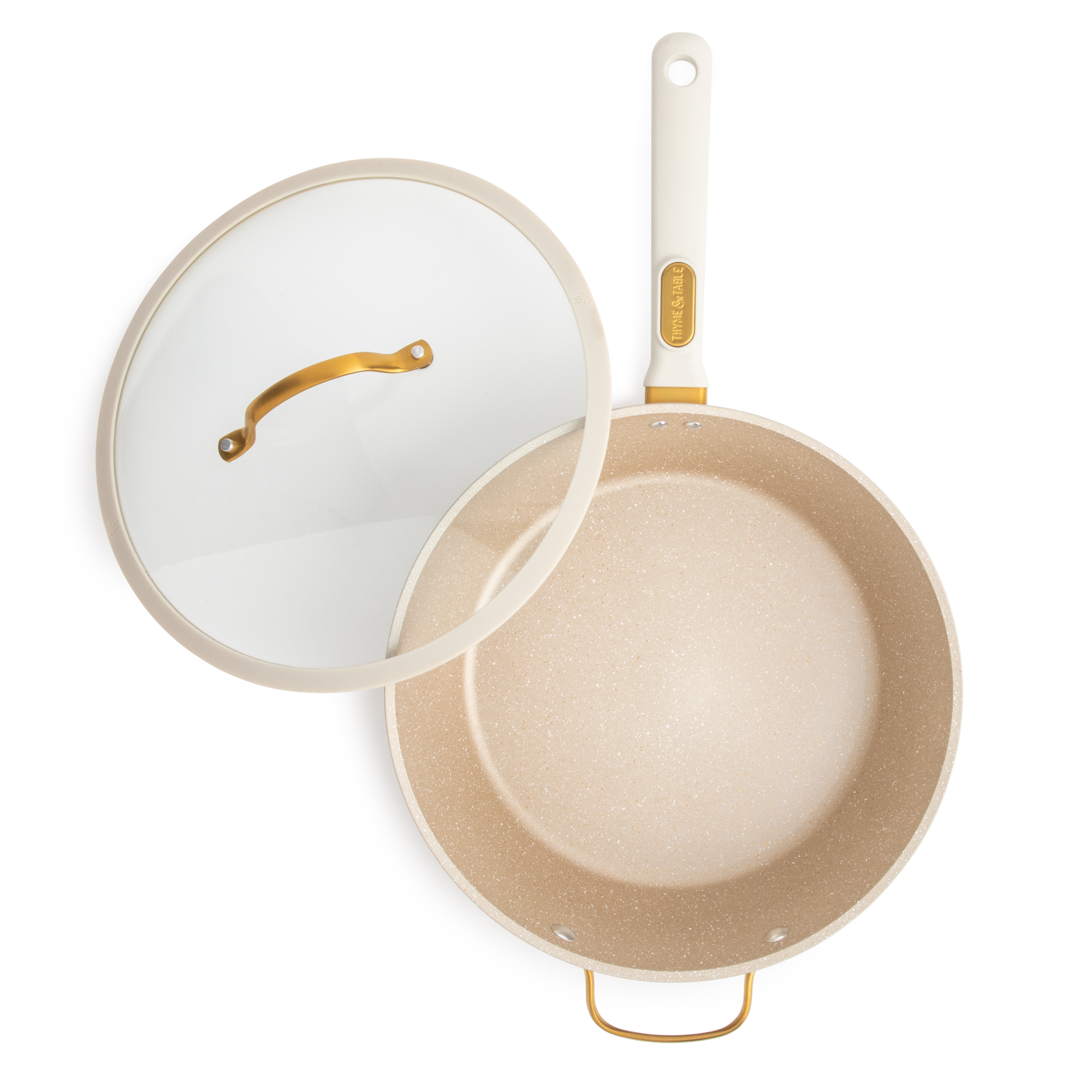 Thyme & Table 5-Quart Granite Non-Stick Saute Pan with Lid photo 5
