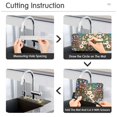 thumbnail image 5 of Yayeee Faucet Mat for Kitchen Sink 14.7" Diatomite Long Splash Guard Pad, Floral Garden, 2 Pack, 5 of 7