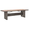 thumbnail image 2 of vidaXL 9 Piece Outdoor Dining Set with Cushions Poly Rattan Grey, 2 of 5