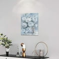 thumbnail image 2 of Farmhouse Blue White Flower Bathroom Decor Wall Art Rustic Farm Country Floral Christian Cross Pictures Wall Decor Canvas Painting Prints Artwork Home Framed for Bathroom Kitchen Bedroom 12"x16", 2 of 6