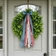 thumbnail image 4 of YiJuHui Plastic Yellow Flower Wreath with Bow - Durable Artificial Floral Door Hanger for Year-Round Home Decor, Wedding, Party, and Seasonal Wall Decoration, 4 of 5