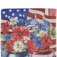thumbnail image 4 of Northlight Floral Bouquet Outdoor Americana Garden Flag 18" x 12.5", 4 of 6
