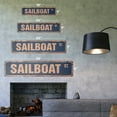 thumbnail image 2 of SAILBOAT Vintage Plastic Street Sign beach nautical decor sail boats | Indoor/Outdoor |  18" Wide, 2 of 4