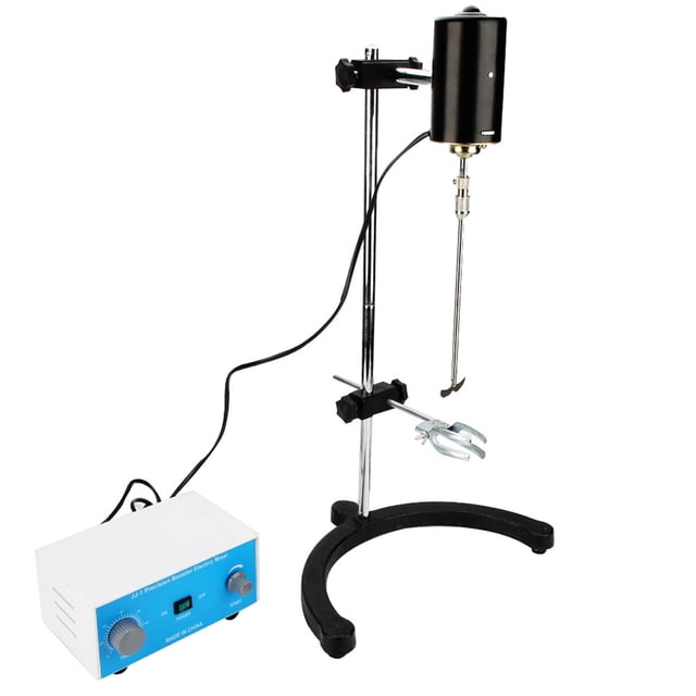 Mélangeur Électrique, Vitesse Réglable Fonction d'Augmentation de Force Mélangeur de Vitesse Stable, pour Collèges et Universités Petit Laboratoire