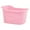 Pink, variant on Lipstore Bath Bucket Bath Tub Storage Box Side Drainage Hole Ergonomic Bathroom Accessories Shower Basin for Newborn Boys Girls Blue