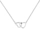 thumbnail image 2 of Collar para mujer, joyería para mujer, joyería para mujer, collar de aleación con doble corazón de melocotón y corazón para mujer, collar para mujer, 2 of 4