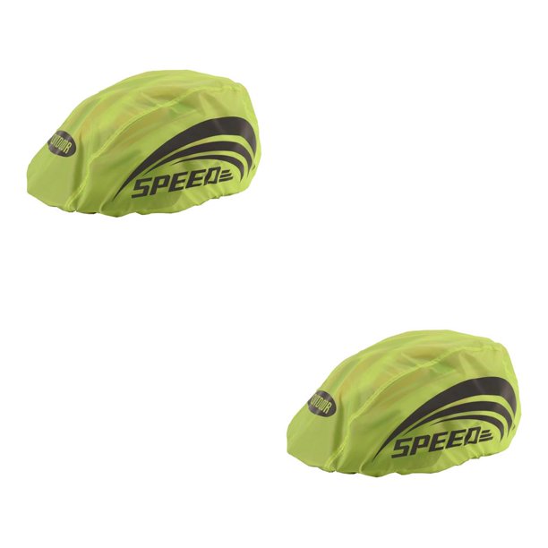 Eigraketly 1 pieza de cubierta de casco de bicicleta impermeable Universal con tira reflectante casco de bicicleta de ciclismo cubierta de lluvia verde 2piezas Eigraketly CBP103790