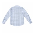 thumbnail image 2 of Camisa George para Hombre Manga Larga Diseño Cuadrados Corte Fit Regular Azul Talla G, 2 of 4