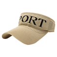thumbnail image 2 of Cheers.US  Women Sunvisor Cotton Sun Protection Hat Men Sports Visor Elastic Quick Drying Wide Brim for Golf Riding Beach Hiking, 2 of 3