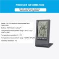 thumbnail image 2 of Mini Termómetro Digital, Higrómetro, Temperatura Interior, Medidor De Humedad, Reloj, Estación Meteorológica, Pronóstico, Pantalla De Valor Máximo Mínimo Minnieouse HA024224-00, 2 of 6