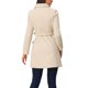 thumbnail image 3 of Abrigo de guisante CHIC Inspire para mujer con cuello Peter Pan, doble botonadura, bolsillos inclinados, abotonado y cinturón, abrigo de invierno M blanco crema, 3 of 6