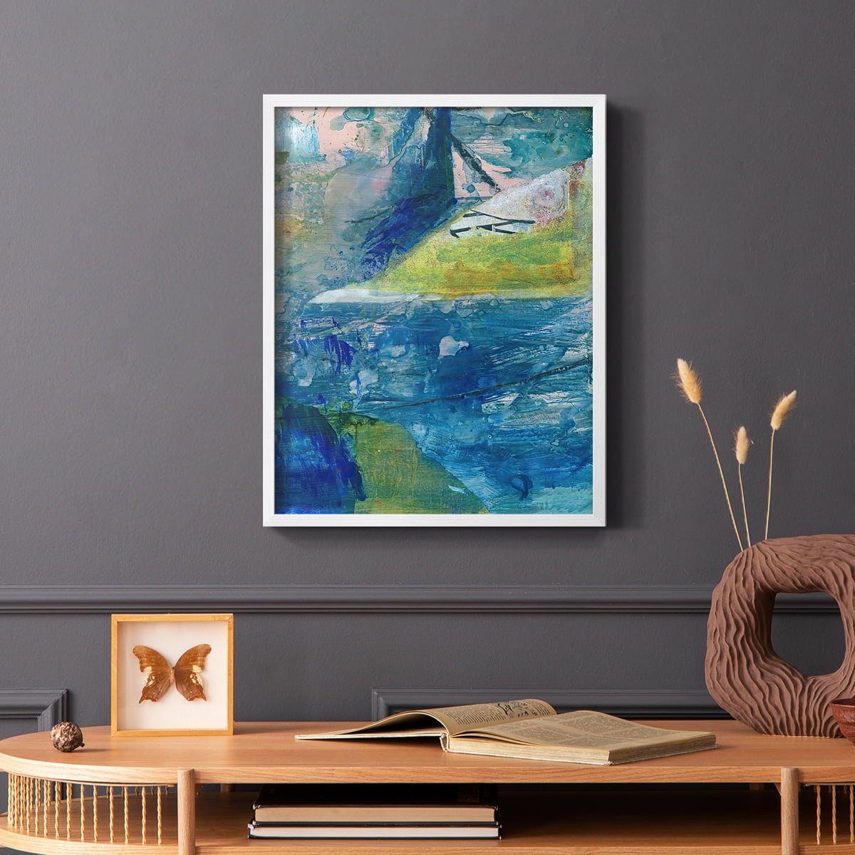 Spring Winds VI in White Solid Wood 8 x 10 Framed Print