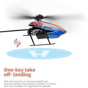 Bruce&Shark RC Helicopter, WLtoys XK K127 Remote Control Helicopter, 4 Channel RC Aircraft with 6-Axis Gyro, Altitude Hold, One Key Take Off/Landing, Easy to Fly for Kids and Beginners