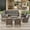 Gray, variant on PARKWELL 8-Piece Outdoor Sectional Furniture Set,Patio Wicker L Shaped Couch High Back Conversation Set with Swivel Glider Armchair for Garden Yard,Brown Wicker Navy Cushion