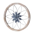 thumbnail image 2 of Decoración de pared de metal con flores, adorno para colgar en la pared, escultura de pared Azul, 2 of 8