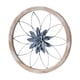 thumbnail image 2 of Decoración de pared de metal con flores, adorno decorativo moderno de pared, escultura de pared para el hogar Azul, 2 of 8