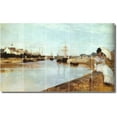 thumbnail image 1 of Ceramic Tile Mural-Berthe Morisot Waterfront Painting 103. 30" w x 18" h using (15) 6 x 6 ceramic tiles, 1 of 3