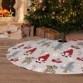 thumbnail image 6 of Lsque Cartoon Santa and Reindeer Print Christmas Tree Skirt, Tree Skirt with Ties or Velcro, Perfect for Holiday Decorations, Halloween, and New Year-30", 6 of 7