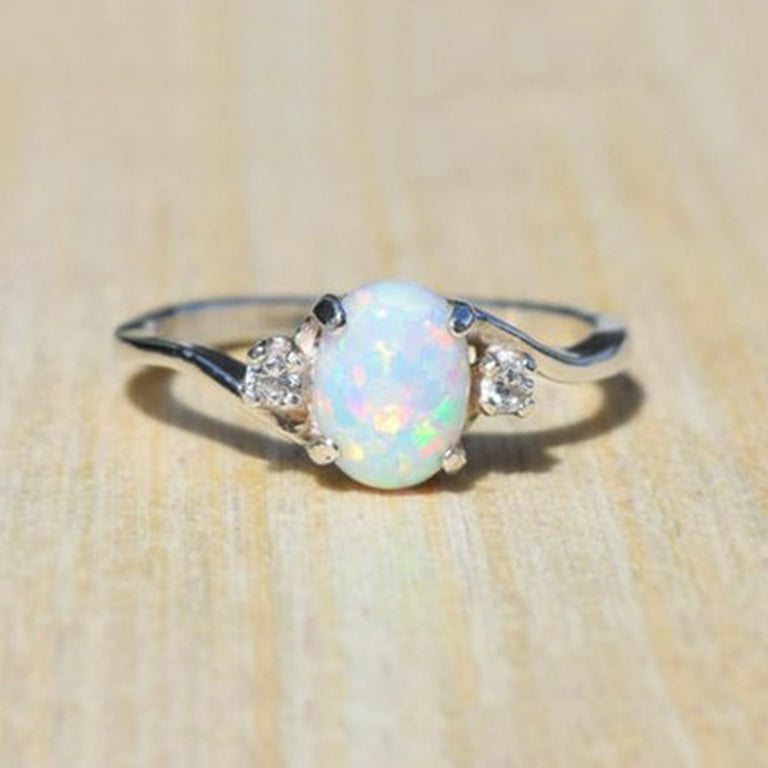 Opal and diamond band deals